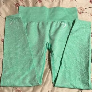 Gym shark light green leggings full length